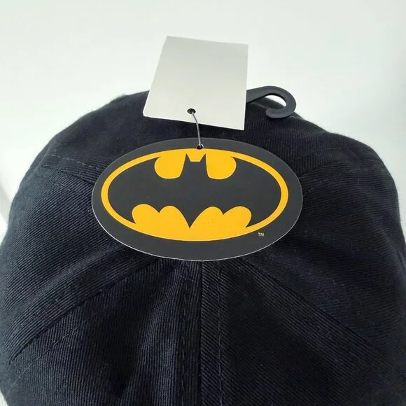 Batman DC Comics Snapback Hat Cap Mens Womens Comic Gift Movie Embroidered Black - Picture 2 of 7